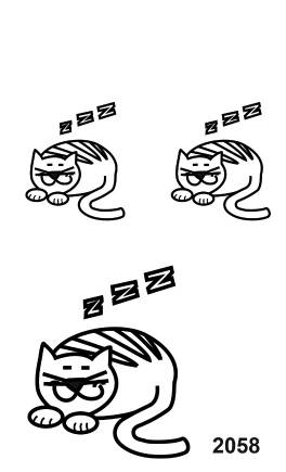 My Sticker Family schlafende Katze