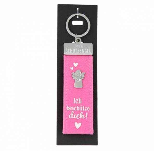 Schutzengel Glücksfilz Schlüsselband Beschütze Dich