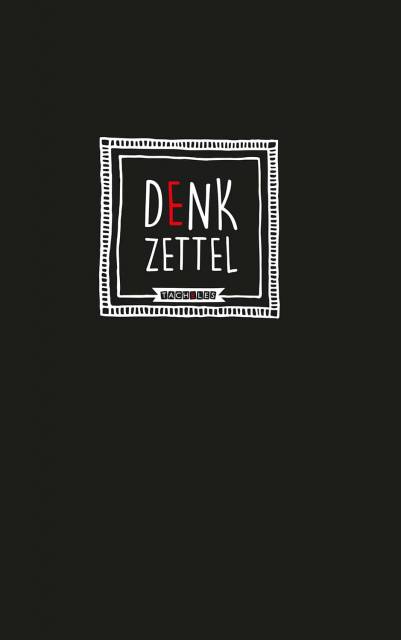 Tacheles Notizbuch Denkzettel