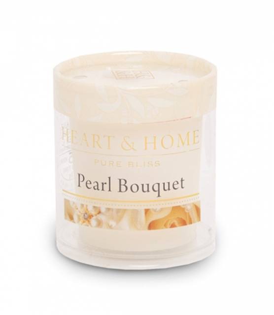 Heart and Home Votivkerze Perlen Bouquet