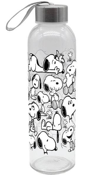 Snoopy Trinkflasche aus Glas