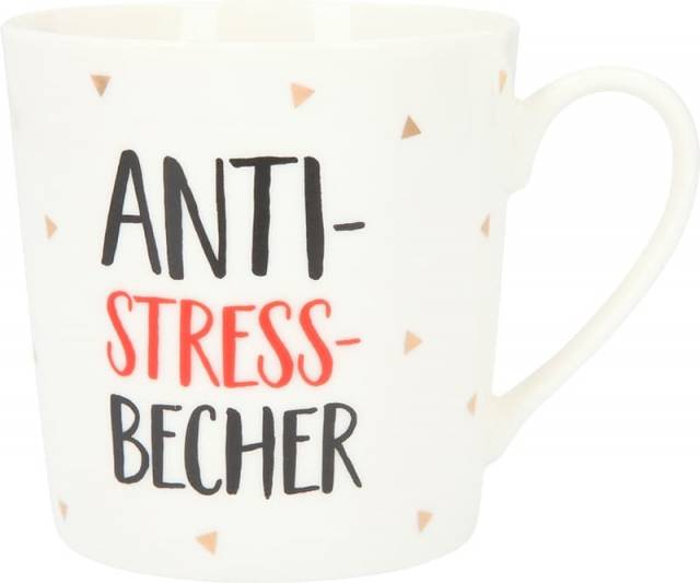 Depesche Porzellan Becher Anti Stress Becher