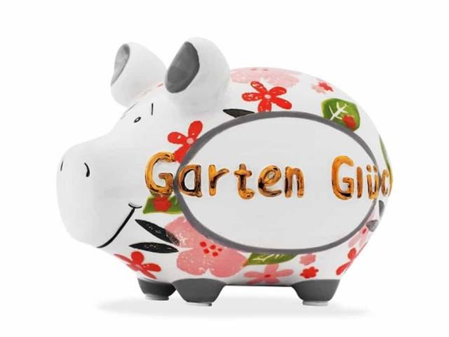 KCG Sparschwein Gartenglück - Gold Edition