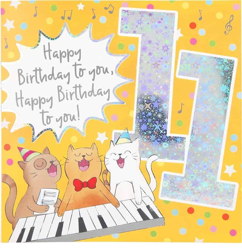 Glückwunschkarte zum 11. Geburstag Glückwunschkarte zum 11. Geburstag