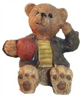 Teddy Figur mit Ball