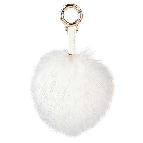 Depesche Trend Love Schlüsselanhänger Pompom Weiß