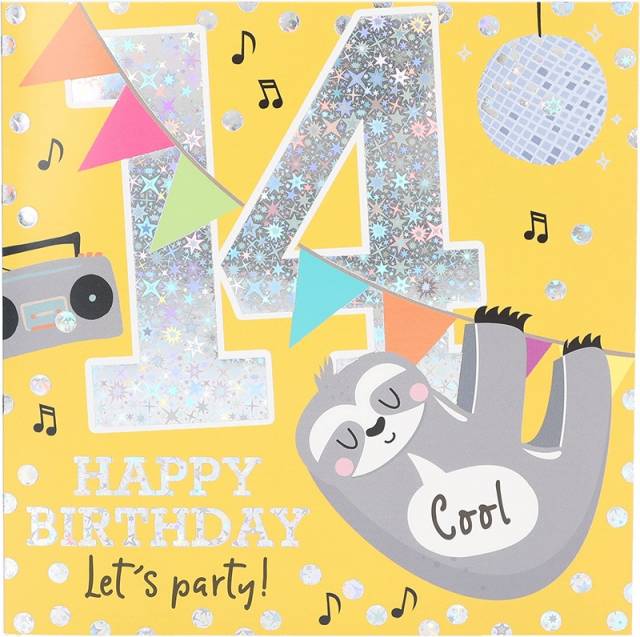 Geburtstagskarte 14. Geburtstag