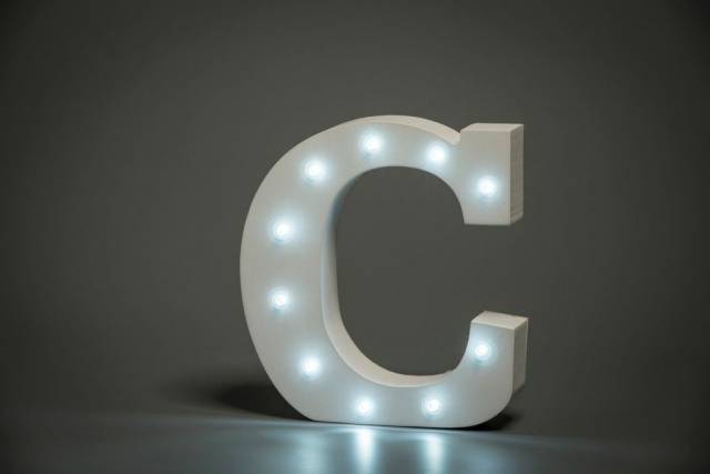 LED Buchstabe Lights Letter C