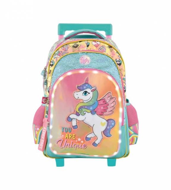 Footy Rucksack Trolley Einhorn Türkis