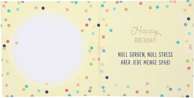 Geburtstagskarte Innenteil