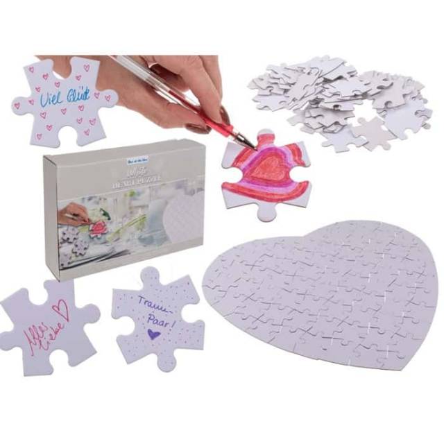Herz Puzzle selbst gestalten
