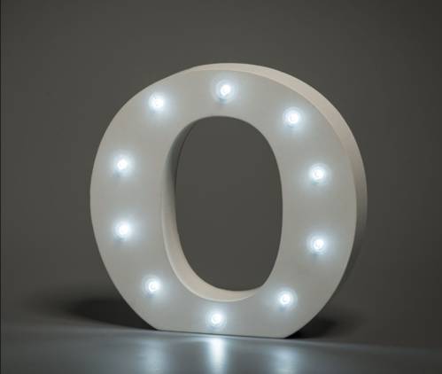 LED Buchstabe Lights Letter O