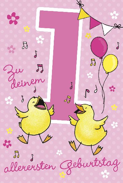 Depesche Geburtstagskarte 1.Geburtstag mit Musik Geschenkewunderland