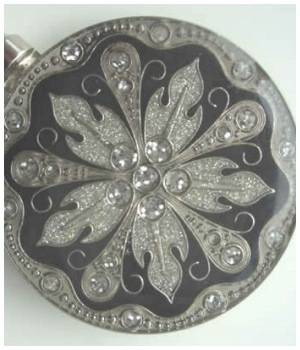 Handtaschenhalter Schwarz / Silber