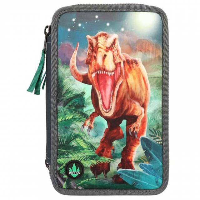 Federtasche Dino World T-Rex mit LED