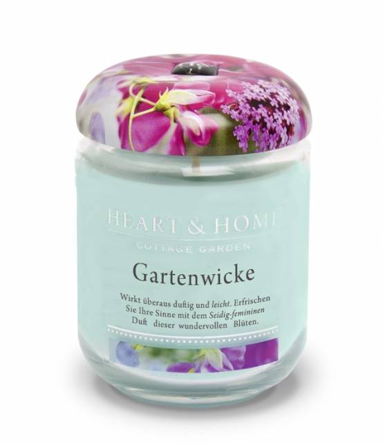 Heart and Home Duftkerze Gartenwicke