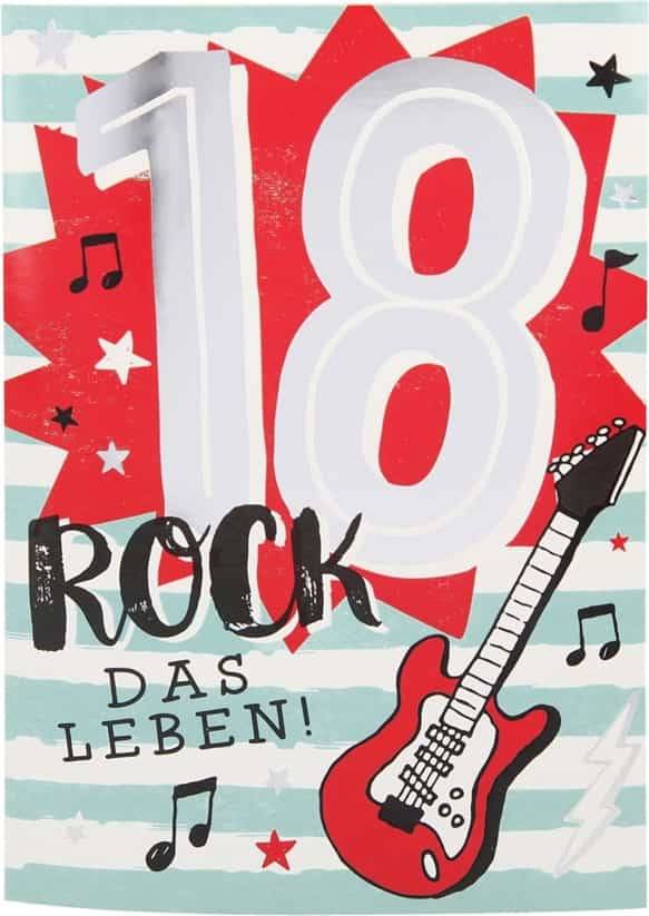Depesche Geburtstagskarte 18.Geburtstag mit Musik Geschenkewunderland