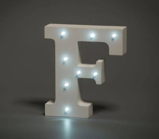 LED Buchstabe Lights Letter F
