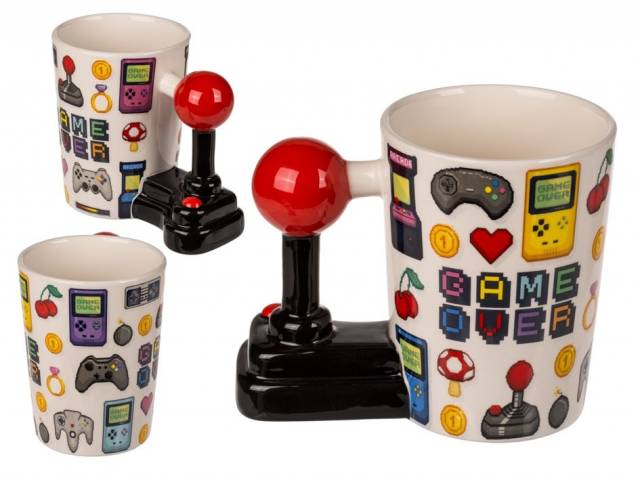 Tasse Game Cover mit Joystick Griff