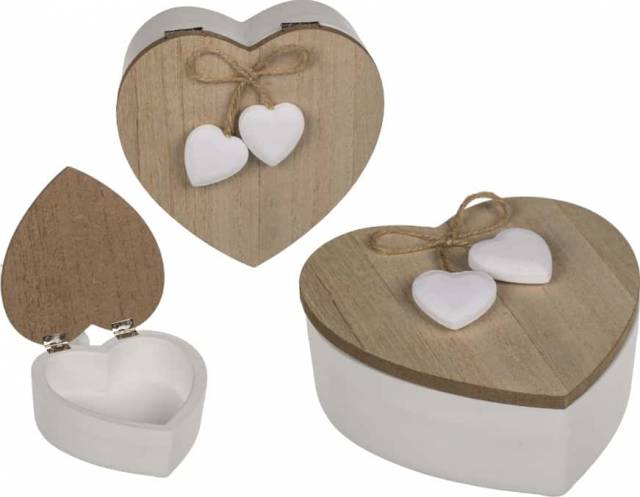Holz Dose Herz