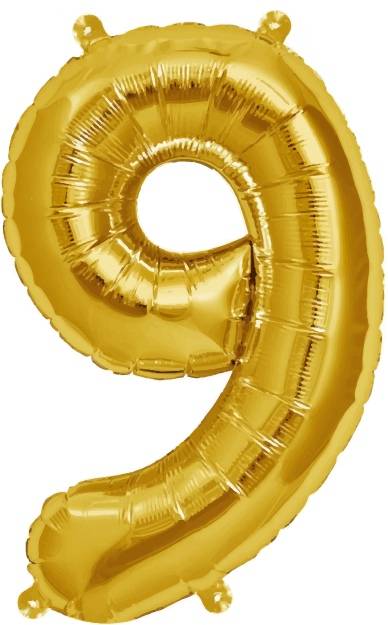 Folien Ballon Zahl 9