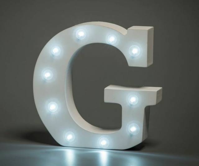 LED Buchstabe Lights Letter G