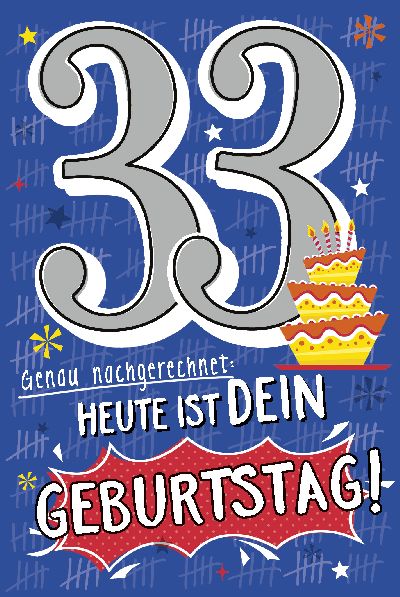 Frau geburtstag 33 Zum 33.