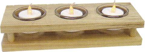 Teelichthalter aus Holz