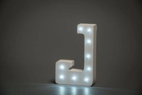 LED Buchstabe Lights Letter J