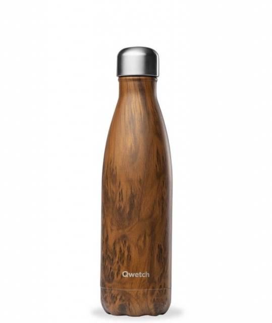 Qwetch Thermoflasche Wood