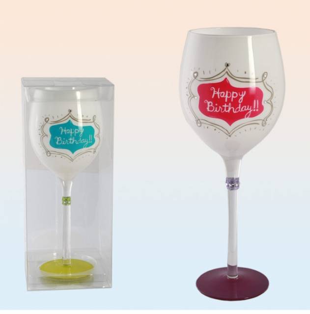 Weinglass Happy Birthday