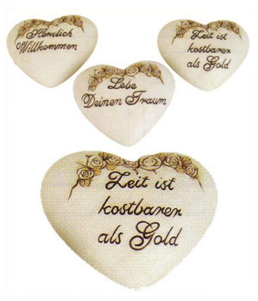 Keramik Herz mit Spruch
