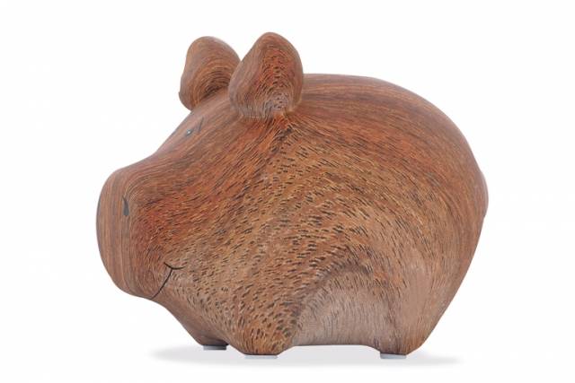 KCG Sparschwein Holz / Wood