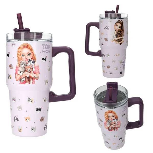 TopModel To Go Becher Kitty and Doggy