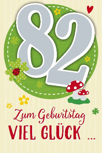 Depesche Geburtstagskarte 82.Geburtstag mit Musik | Geschenkewunderland