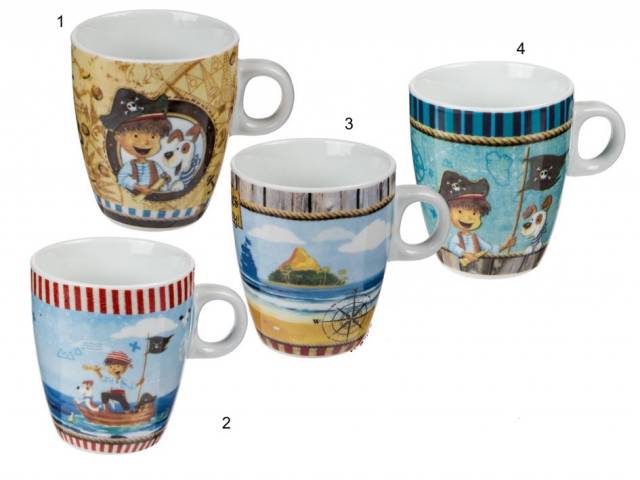 Porzellan Tasse Pirat