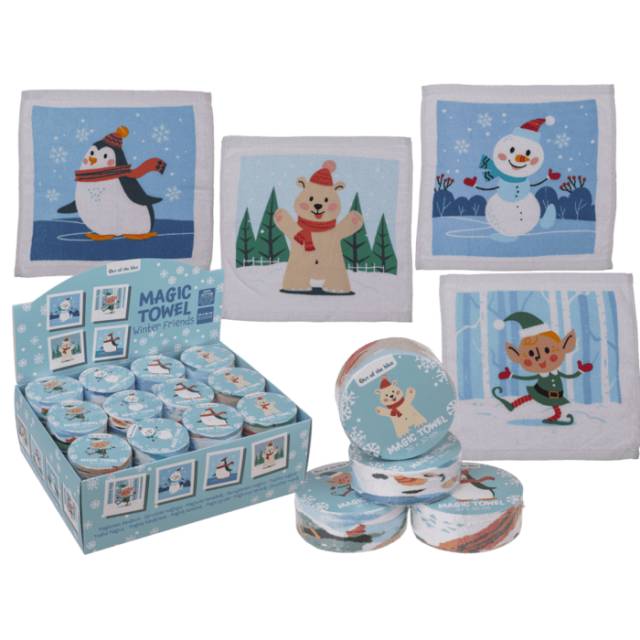 Magisches Handtuch Winter Friends