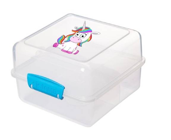 Sistema Lunch Cube to Go Einhorn Blau