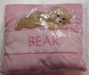 Dekokissen Bär in Rosa