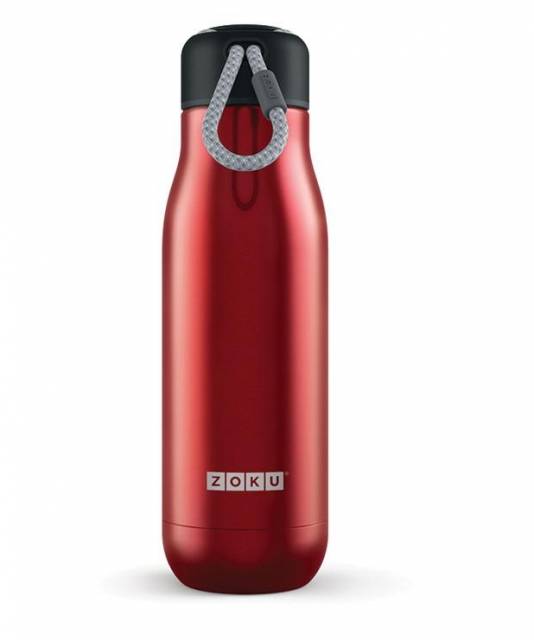 Zoku Edelstahl Trinkflasche Rot