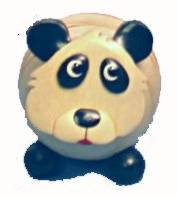 Zettelhalter Panda