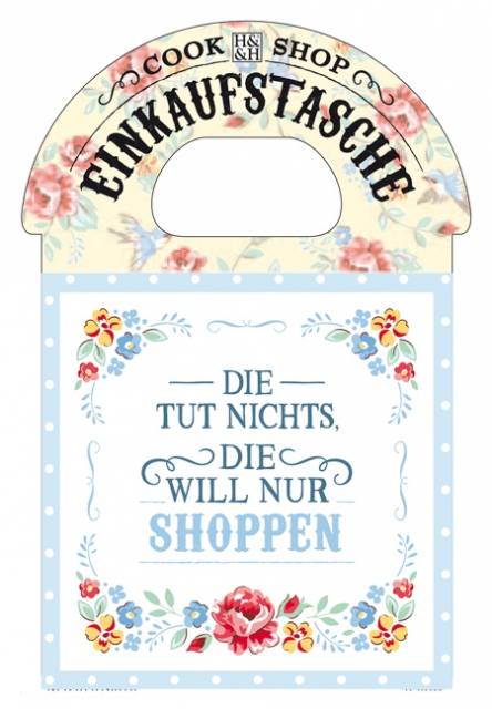 Cook Shop Einkaufstasche nur shoppen