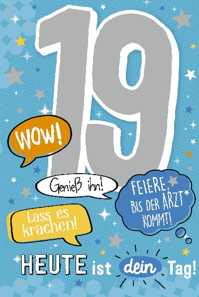 Depesche Geburtstagskarte 19 Geburtstag Mit Musik Geschenkewunderland