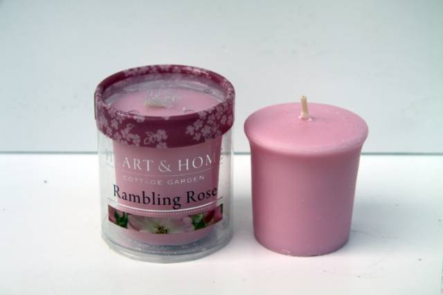 Heart and Home Votivkerze Kletterrose