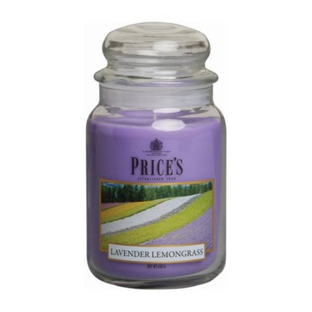 Prices Candle Duftkerze Lavendel & Zitronengrass 