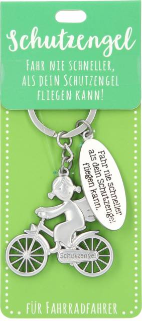 Schutzengel Schlüsselanhägner Fahrrad
