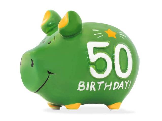 KCG Sparschwein 50 geburtstag