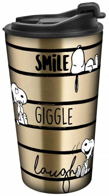 Snoopy Coffee to go Becher Smile Gold