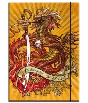 UL13 Gummizugmappe Drache