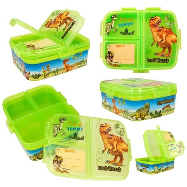 Dino World Brotdose XL Grün